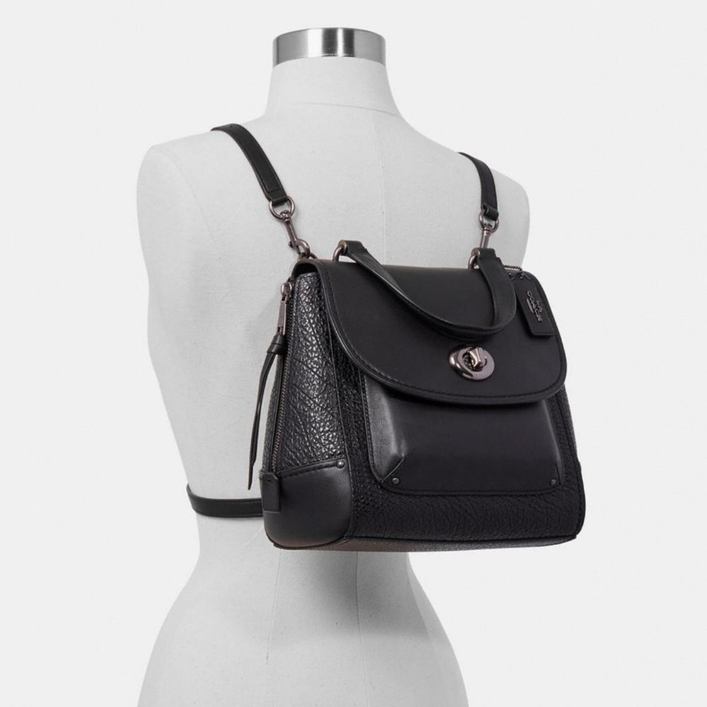 SOLD! Coach Faye Black Leather Bag